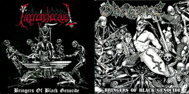 Necroholocaust/Obeisance - Bringers of Black Genocide 7" EP
